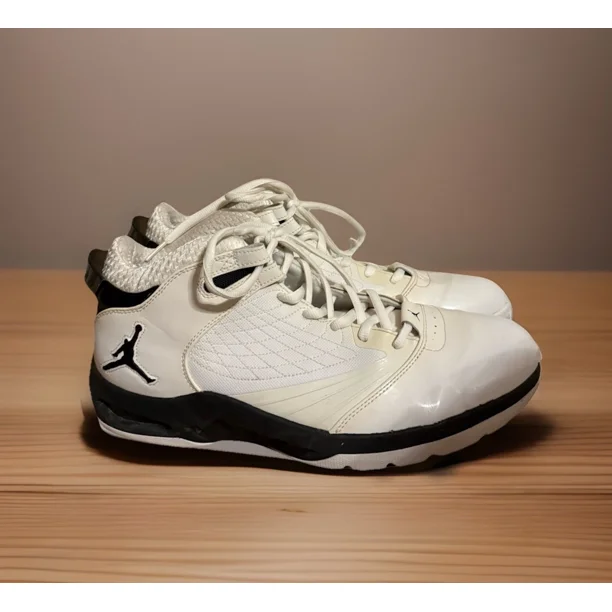 A i r-Jor-dan "New School" Black and White Mens Sneakers #469955 Men’s 14