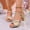 #24Gold, variant on Byworldtasic Chunky Heels for Women Wedding Fashion Sparkly Dressy Shoes Open Toe Ankle Strap Heeled Sandal for Prom Party