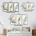 thumbnail image 4 of Designart "Dynamic Watercolor Flow I" Modern Framed Wall Art Set Of 3 - Pink Abstract Minimalism Frame Gallery Wall Set For Home Decor, 4 of 6