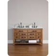 thumbnail image 3 of James Martin 500-V60D-HON-CAR Malibu 60" Honey Alder Double Vanity with Carrera White Stone Top, 3 of 9