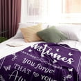 thumbnail image 2 of LHSHID Gifts for Women Mom Her Purple Retirement Anniversary Birthday Blanket Sometimes You Forget You are Awesome Inspirational Positive Thank You Gifts Teacher Gifts 30"x40", 2 of 6