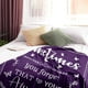 thumbnail image 2 of LHSHID Gifts for Women Mom Her Purple Retirement Anniversary Birthday Blanket Sometimes You Forget You are Awesome Inspirational Positive Thank You Gifts Teacher Gifts 30"x40", 2 of 6