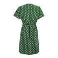 thumbnail image 4 of WILLBEST Robes Confortables Manches Courtes Imprimé à Pois Robe à Lacets Femmes Été, 4 of 6