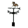 thumbnail image 4 of Indicador de dirección del viento con forma de caballo de hierro. Adorno decorativo para jardín. Fácil instalación. Estilo C, 4 of 9