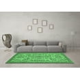 thumbnail image 3 of Ahgly Company Indoor Round Abstract Emerald Green Modern Area Rugs, 6' Round, 3 of 4