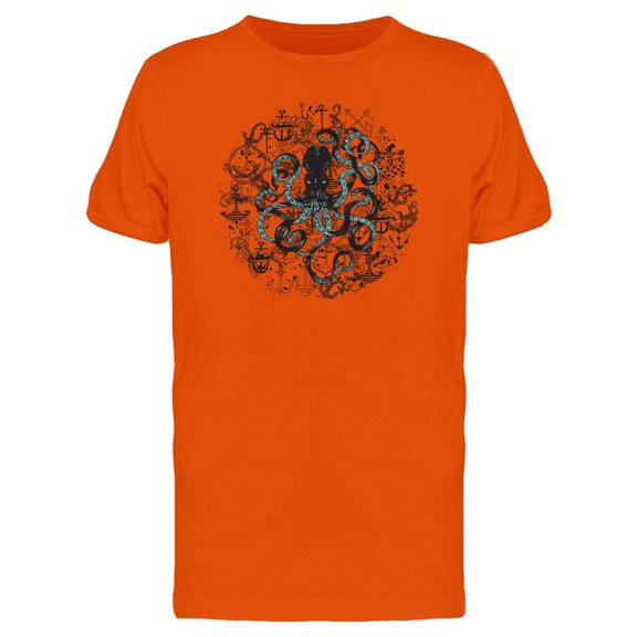 Eerie Blue Octopus Tee Men's -Image by Shutterstock