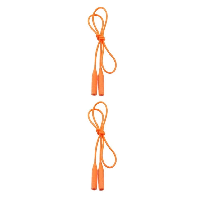 yingyy 56cm Candy Color Elastic Silicone Eyeglasses Straps Chain Sports Anti-Slip String Glasses Ropes Band Cord Holder orange yellow 2Set