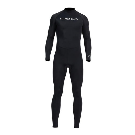 Diving Wetsuit Swimming Back Zip Black Diving Suit Wet Suit XXL