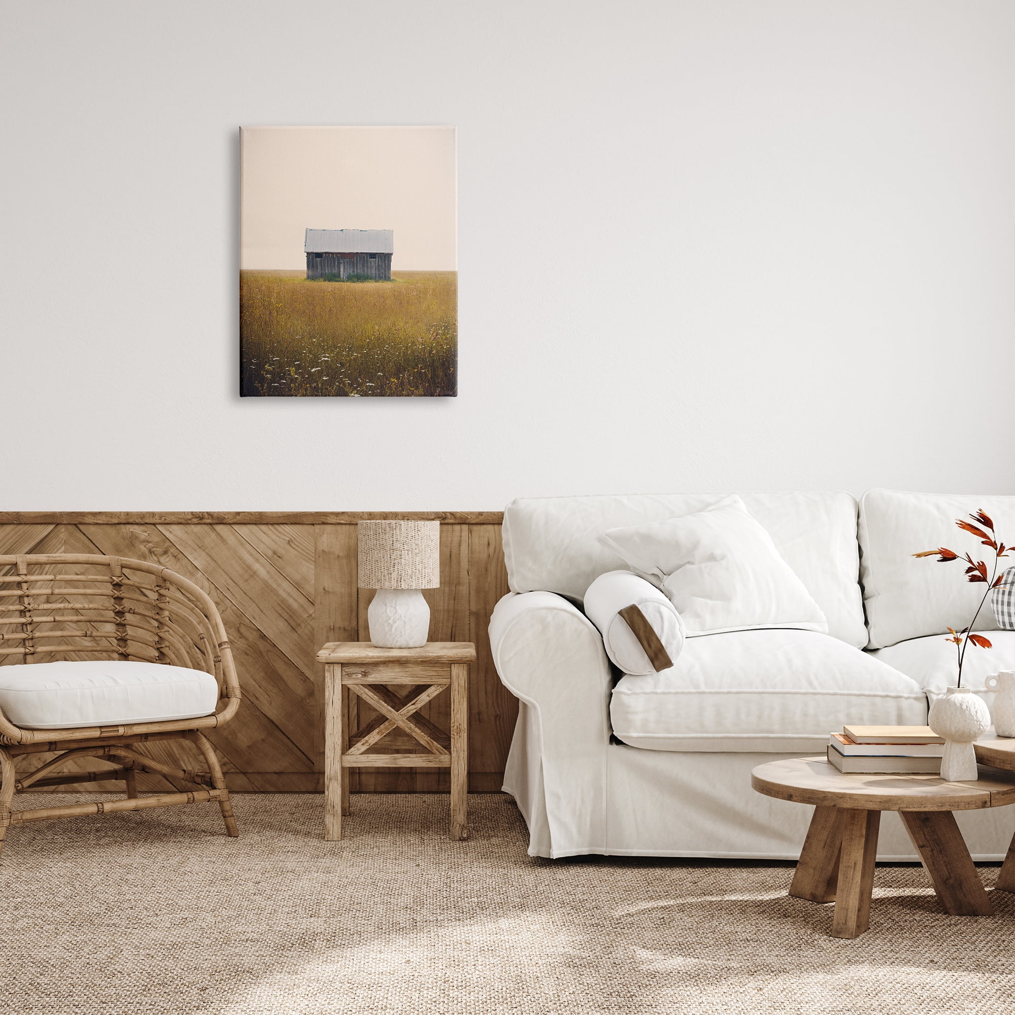 Stupell Industries Rural Countryside Shack Nature Photography Gallery Wrapped Canvas Print Wall Art, 24 x 30