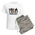 thumbnail image 5 of CafePress - Four Corgis Women's Light Pajamas - Women's Short Sleeve Print T-Shirt and Pants Light Cotton Pajama Set, 5 of 7