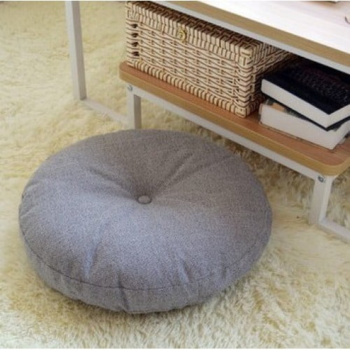Round Sitting Pillow 2 Size Soft Seat Cushion Home Car Decoration Silk Cotton 