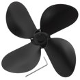 thumbnail image 1 of High Temperature Resist Fireplace Fan Part Suitable For Household Users Fireplaces 14cm Black Fuel Consumption Reduction 1Pcs, 1 of 2