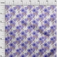 thumbnail image 3 of oneOone Georgette Viscose White Fabric Florals Craft Projects Decor Fabric Printed By The Yard 42 Inch Wide, 3 of 4
