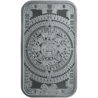 1 oz .999 Silver Bar Aztec Calendar