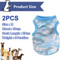 thumbnail image 2 of uds chaleco de verano para perros ropa para mascotas estilo fino ropa para perros pequeños de leche cachorros de peluche Bichon verano, 2 of 5