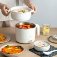 thumbnail image 4 of KRIBEE Electric Hot Pot Rapid Noodles Cooker 1.2L Stainless Steel Mini Pot with Temperature Control/PP, 4 of 8