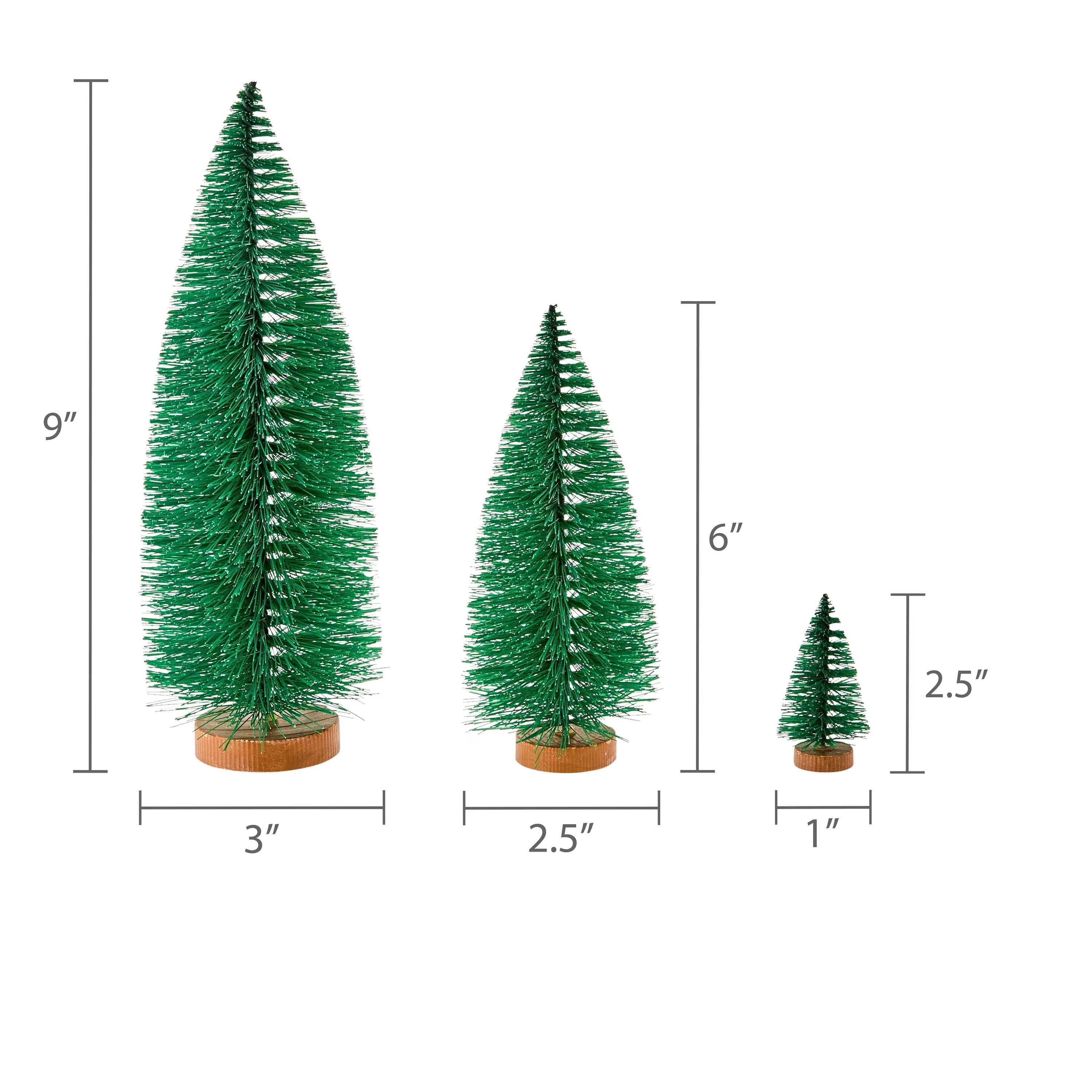 16-Piece Christmas Village Tree Set, Green, by Holiday Time