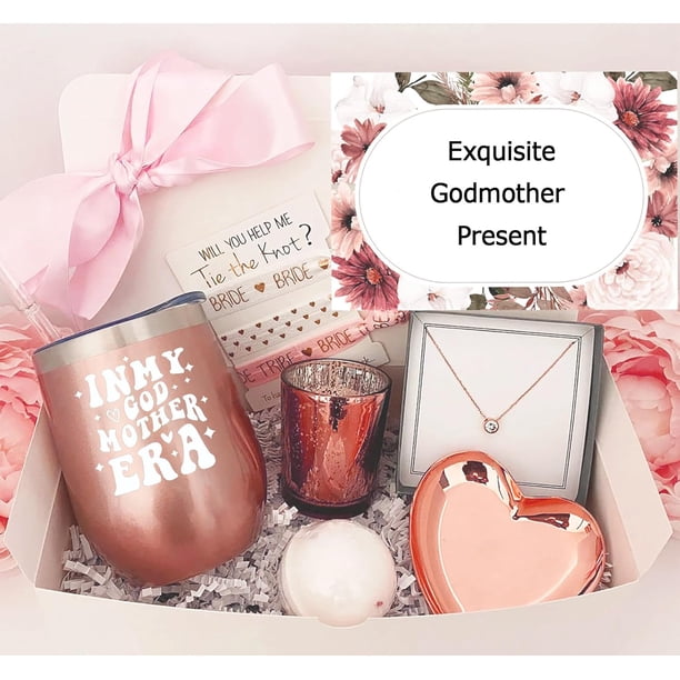 Godmother Gifts For Birthday In My Godmother Era-Godmother Proposal Gift For Women-Will You Be My  Godmother-Mothers Day,Christmas,Birthday Gift For Godmother,Godmother Gifts  From Godchild-12oz Rose Golden Tumbler Coffee Cup Mug