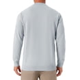 thumbnail image 3 of Suéter de punto de cuello alto para hombre INSPIRE CHIC, color sólido, con media cremallera, talla XL, gris claro, 3 of 6