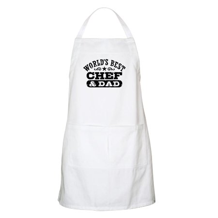 CafePress - World's Best Chef And Dad Apron - Kitchen Apron with Pockets, Grilling Apron, Baking (Best Chefs In London)