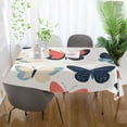 thumbnail image 3 of Yayeee Tablecloths 54" x 54" Rectangle Wrinkle Resistant Party Table Cover, Beige Butterflies, 3 of 8