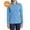Pond Blue Heather, variant on LST407 Ladies PosiCharge Tri-Blend Wicking 1/4-Zip Pullover, Black Triad Solid, XS, Tshirts for Women
