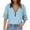 BU2, variant on Womens Plain Tshirts Ladies Casual V Neck Zip Half Sleeve Mesh Panel Loose Pullover Top Everyday BU2 XL