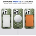 thumbnail image 4 of Rotatable Magnetic Ring Case for iPhone 15 Pro Max,Compatible with MagSafe with 360° Ring Stand Shockproof Phone Cover Case for iPhone 15 Pro Max Green, 4 of 6