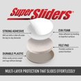 thumbnail image 4 of SuperSliders Self-Stick Furniture Moving Slider Value Pack for Carpeted Surfaces. Perfect for moving Tables & Chairs. 20 Pieces in Two Sizes - 1" & 1-3/4" - Round, Reusable, Linen Color, 4 of 5