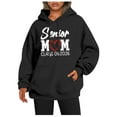 thumbnail image 2 of Senior Mom Hoodies for Women Class Of 2026 Hoodie Graduation Graphic Hooded Sweatshirt with Pockets Pullover Tops, 2 of 5