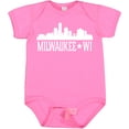 thumbnail image 3 of Inktastic Milwaukee Wisconsin Skyline Wi Cities Boys or Girls Baby Bodysuit, 3 of 5