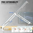 thumbnail image 5 of FIFINE Sturdy Boom Arm Stand for Microphone, Adjustable Suspension Microphone Boom Arm with 3/8" to 5/8" Adapter, 2in Heavy Desk Clamp Mount for Gaming/Podcast/Streaming, 5 of 8