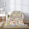 thumbnail image 2 of Hirioo Glazed Donuts for Flannel Blanket, Cozy and Warm Throw for Bed or Couch ,Perfect for All Seasons-80"x60", 2 of 6