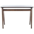 thumbnail image 6 of SAFAVIEH Reid Solid Modern Glam Writing Desk, Walnut, 6 of 11