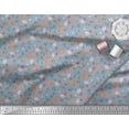 thumbnail image 3 of Soimoi Poly Georgette Fabric Tree,Crab & Fish Ocean Print Sewing Fabric Yard 52 Inch Wide, 3 of 3