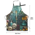 thumbnail image 5 of Lsque Baroque Floral Still Life Waterproof Apron Chef Aprons for Men Heavy Duty Chemical Work Apron Extra Long Grilling Aprons with Adjustable Bib Apron, 5 of 9