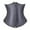 Grey, variant on Fiaer Women's Lace up Boned Brocade Waist Training Underbust Corsets Oversized Shapewear Bodysuit Tops Grey M