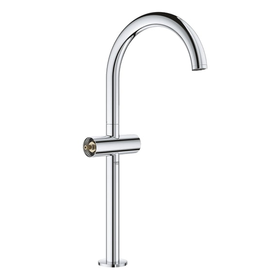 Grohe 21046003 Atrio Single-Hole Double Handle Bathroom Faucet, Starlight Chrome