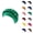 Green, variant on Boonie Bucket Hats for Men - Military UPF 50+ Sun Hat Fashion Women Beading Braid Hat Ruffle Cancer Wrap Cap Sleep Caps Satin Lined Hair Bonnets