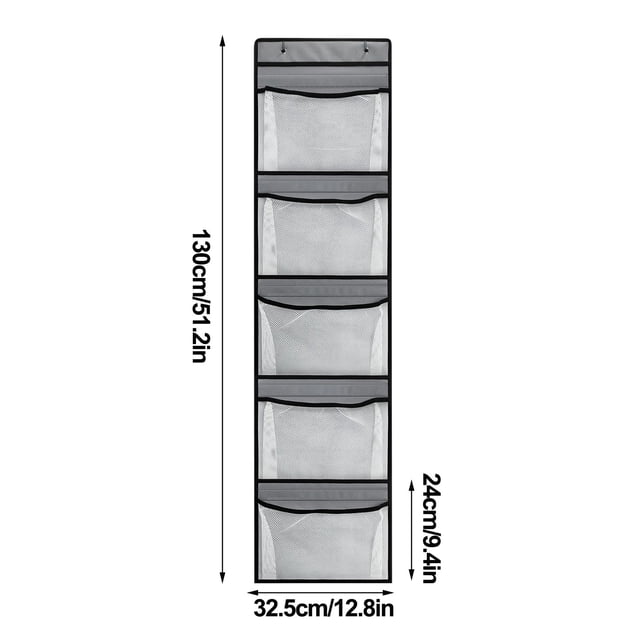 Yhmxh Organizadores y almacenamiento 5 bolsillos con forro y cinco marcos para guardar y organizar ropa interior, bolsa grande de tela no tejida para colgar. Almacenamiento de ducha
