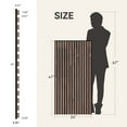 thumbnail image 4 of Upick MDF Acoustic Wall Panels, 4 Pack 48" x 24" 3D Slat Wood Panels for Wall, Soundproof Panels for Interior Wall Decor, Walnut, 4 of 8