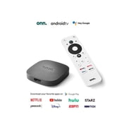 onn. Android TV 4K UHD Streaming Device with Voice Remote Control & HDMI Cable
