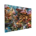 thumbnail image 3 of 12x16 inch Oil Paintings On Canvas Mushroom House World,Rustic Garden Yard Wall Decor Art Painting Poster,Modern Style Mushroom House World Art Decorative Prints,Gift For Mushroom Enthusiast, 3 of 6