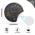 thumbnail image 2 of Ryvnso Glitter Shiny Galaxy Round Plate Mats Dining Table Placemat Set of 4 for Holiday Decoration, 2 of 7