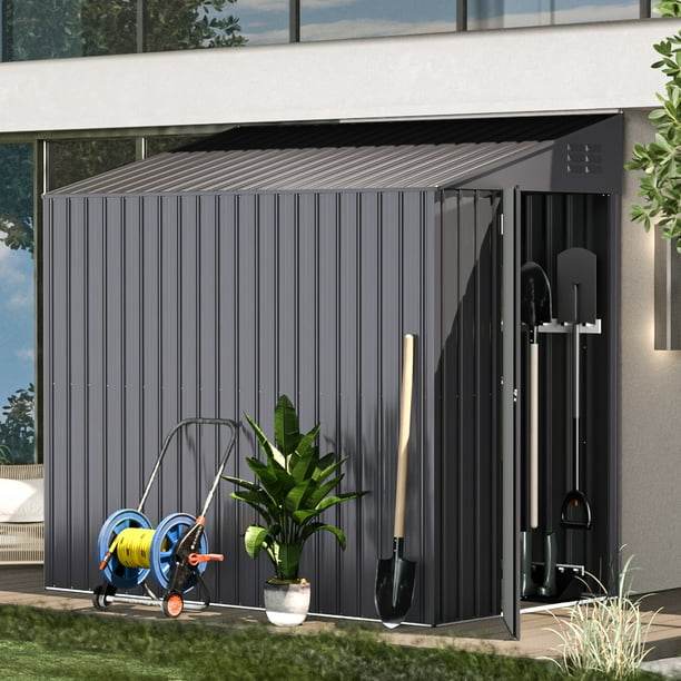 Aoxun Abri de rangement extérieur pour abri de jardin 6 pi x 4 pi - Canada