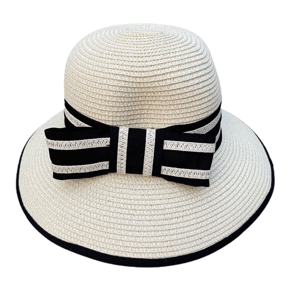 人気の贈り物が大集合 hat 56-58cm circumference summer hat straw bow female 帽子
