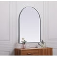 thumbnail image 6 of Metal Frame Arch Mirror 33x42 Inch in Brass, 6 of 7