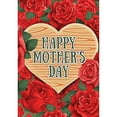 thumbnail image 2 of America Forever Happy Mother's Day Roses Garden Flag 12.5 x 18 inches Floral Love Heart Red Rose Double Sided Holiday Seasonal Yard Outdoor Decorative I Love You Mom Flag, 2 of 5