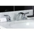 thumbnail image 3 of Kingston Brass KB961RXL Restoration Widespread Bathroom Faucet with Pop-Up Drain, Polished Chrome, 3 of 5