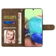 thumbnail image 5 of Samsung A71 Wallet Case 5G, Luxury RFID Blocking Card Holder Slot, Stand Premium PU Leather & Soft TPU Back Shockproof Flip Folio Book Magnetic Cover For Samsung Galaxy A71 5G,Brown, 5 of 10